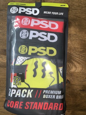 PSD Men s Underwear Core Standard 3 Pack Smiley Face Size M