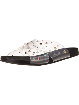 

JESSICA SIMPSON Женские черные сандалии Tislie с ремешками Lucite Slip On Slide 8,5 M, Черный, JS-TISLIE