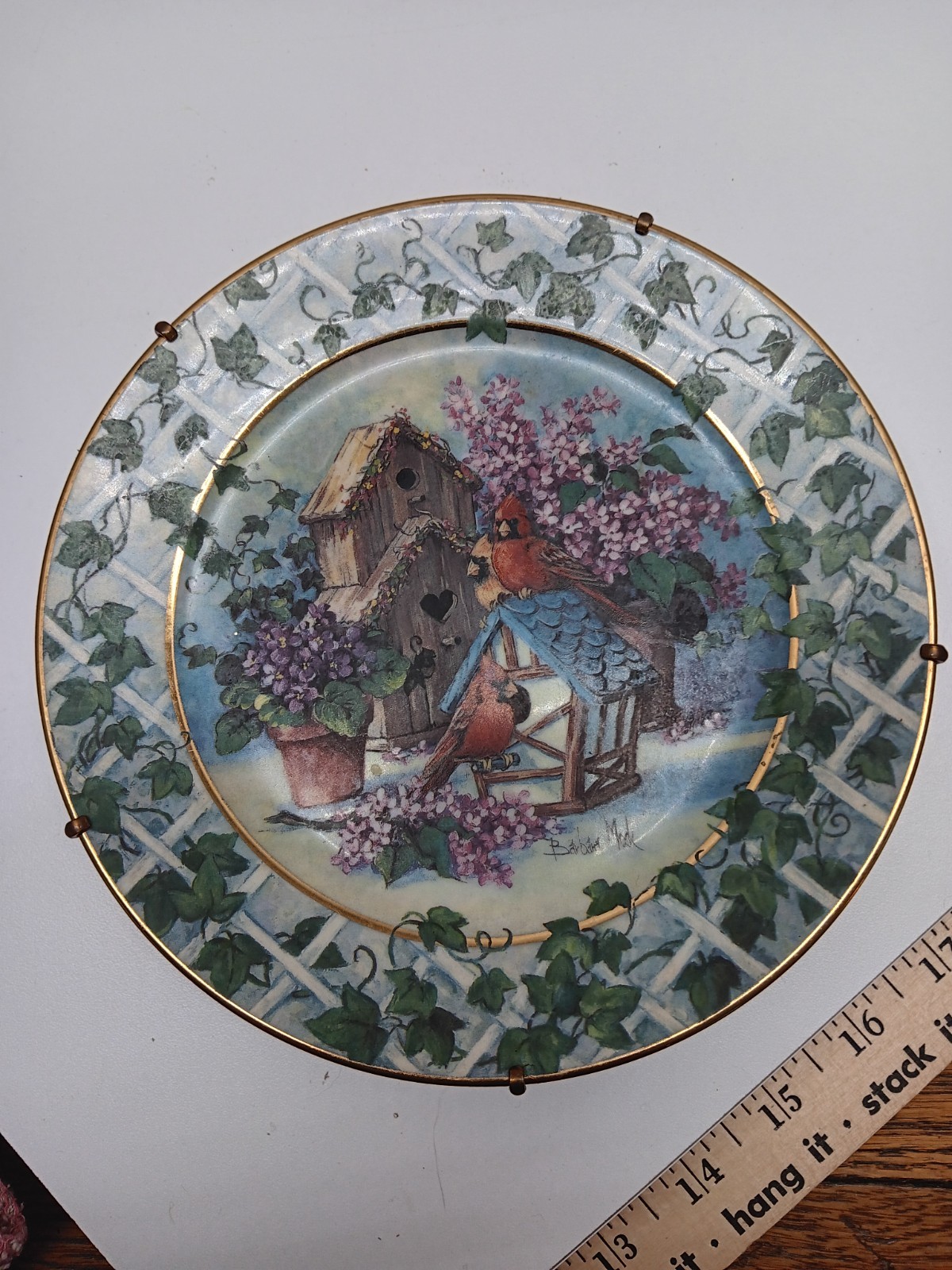 Bradford Exchange Limited Edition “Lilac Lane” Plate 8