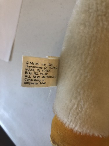 Rainbow Brite Starlite 1983 Stuffed Plush Doll Toy Horse Figure VTG White Pony