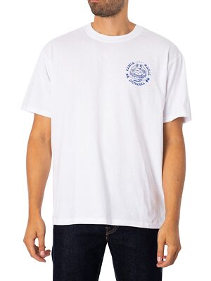 Edwin Mens Music Channel T-Shirt, White