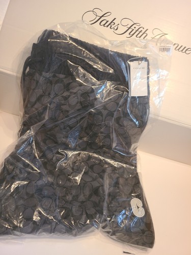 Pre-owned Coach Mens Shorts Limited Edition 2xl Authentic Logo Signature Black