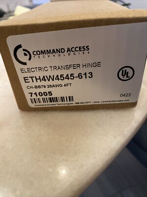 Command Access ETH4W4545-626 Electric Transf Hinge CH-BB79 26awg 4ft 71005 Black