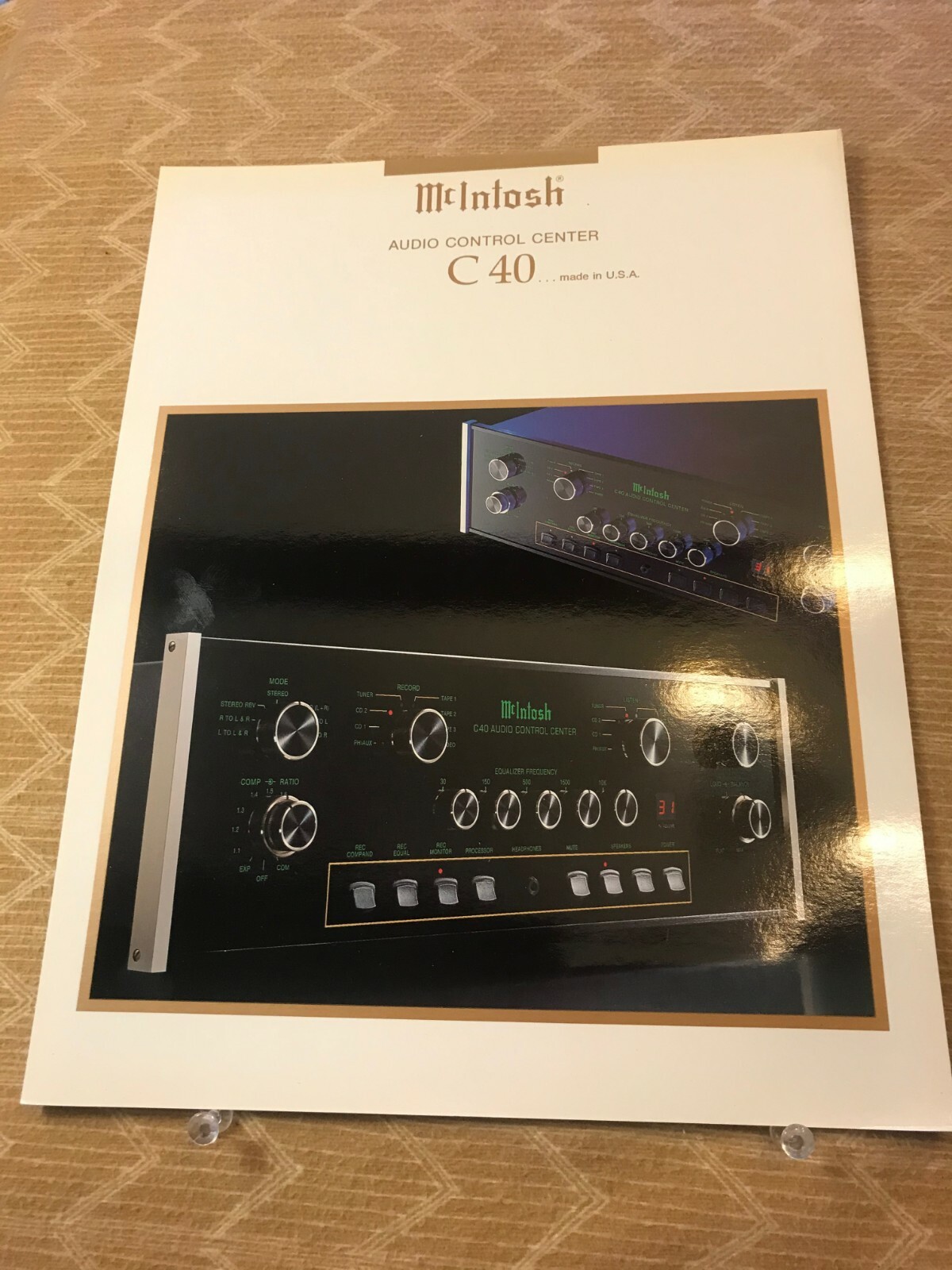 アンプ Macintosh C40 audio control center McIntosh C40 2-Channel Solid State Audio Control Center