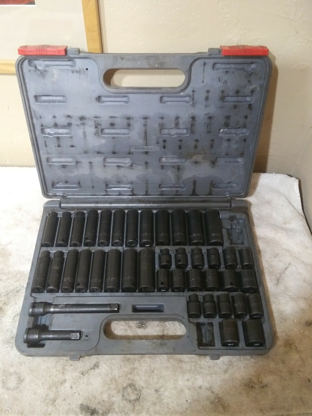 Matco 43 Piece Silver Eagle Socket Set Impact 3/8" Drive 8mm 19mm 5/