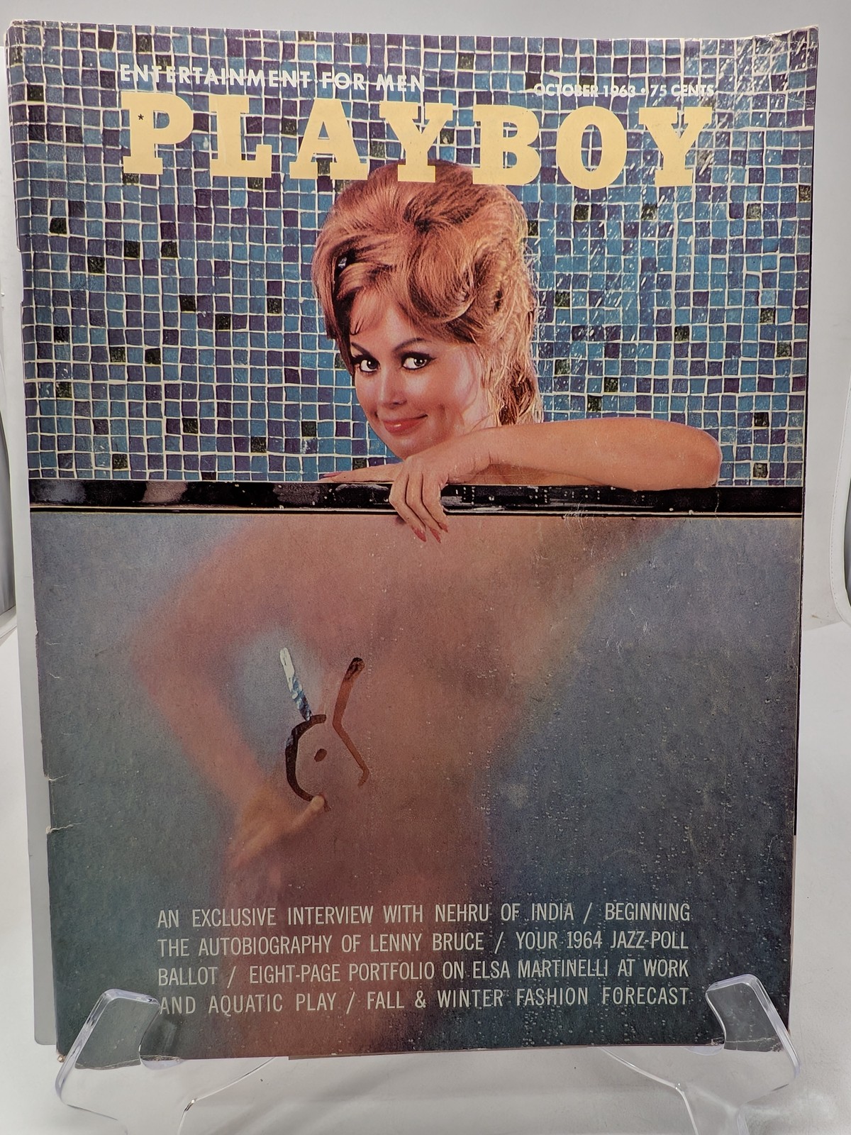 Playboy Magazine October 1963 🔥 CG Joey Thorpe 🔥 PM Victoria Valentino 🔥
