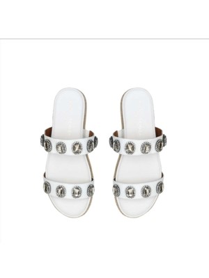 

KURT GEIGER Женские белые сандалии без застежек на танкетке с двойным ремешком и девичьим носком 8 м, Белый, 2630610109