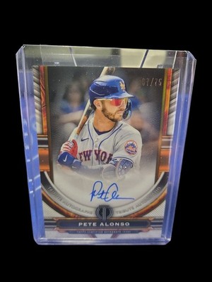 2023 Topps Tribute - Tribute Autographs Pete Alonso #TA-PA Gold /75 (AU)