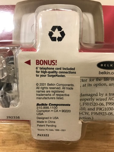 Belkin F9H120CW Surge Protector