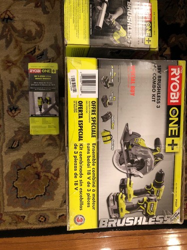 Roby One Plus 9 Brushless Bundle Drill Impact Driver & Wrench Circular& Reci Saw