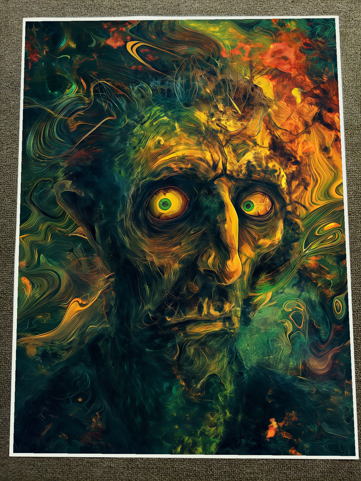 #FEARS #THERAMPAGEfromEXILETRIBE のポスター Psychedelic Horror Face Poster 18x24in | eBay