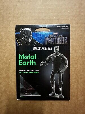 Fascinations Metal Earth Marvel BLACK PANTHER 3D Laser Cut Steel Metal Model Kit