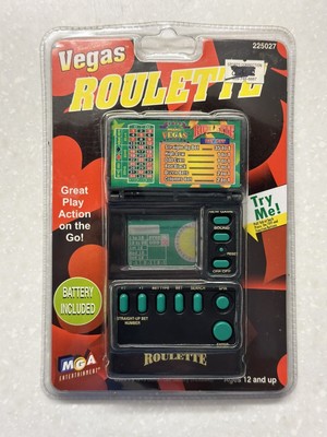 1998 MGA Vegas Roulette Handheld Electronic Travel Casino Game Toy New Sealed