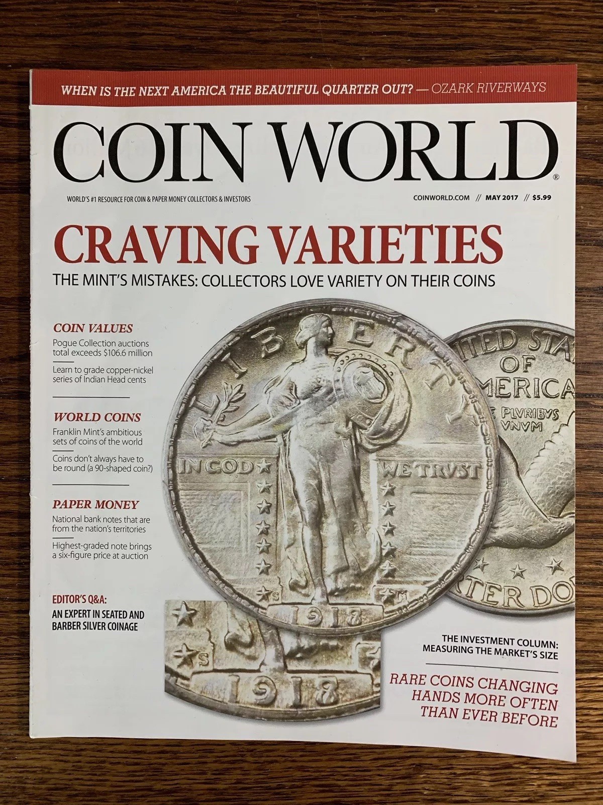 Lot of 12 Coin World Magazines, All 2017 issues + Dealer Directory