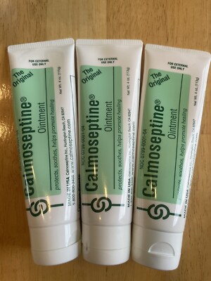 3 Calmoseptine Ointment Tubes 4oz ( 3 pack ) Always FRESH !