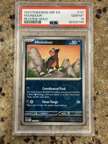 PSA 10 Houndour Reverse Holo OBF 131/197 Obsidian Flames PSA 10 Houndour Reverse Holo OBF 131/197 Obsidian Flames