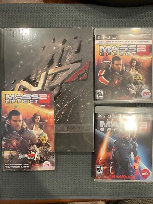 PS3 Mass Effect Bundle: Mass Effect 2 &3  (Sony PlayStation 3) MINT COMPLETE