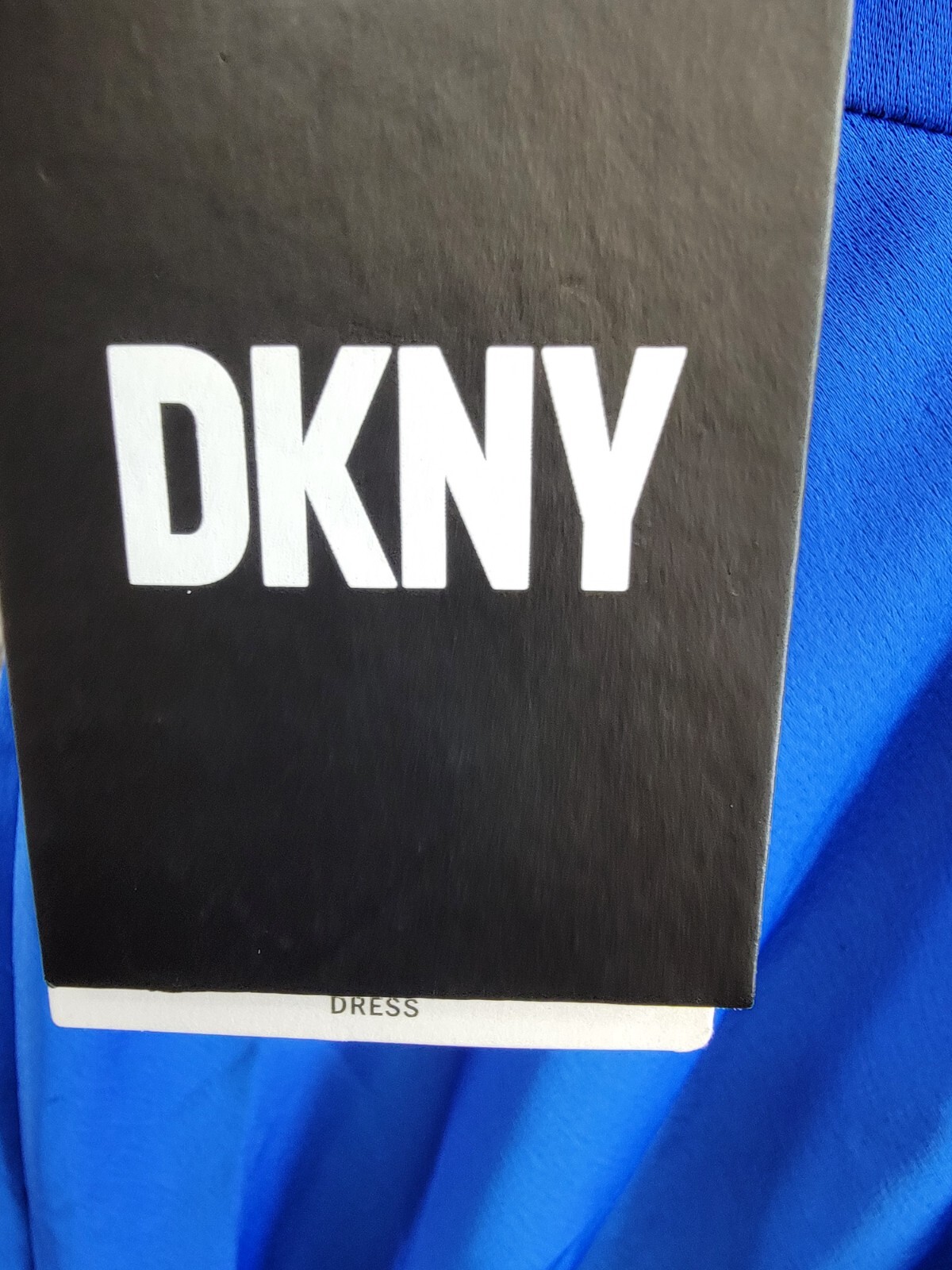 DKNY Cowlneck Dolman-Sleeve Belted Midi Dress Womens 6 Sapphire Side Zip Closure - Picture 15 of 16