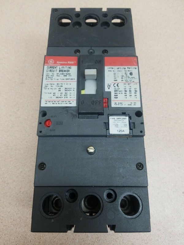 175 AMP RATING PLUG WARRANTY GE SRPF250A175