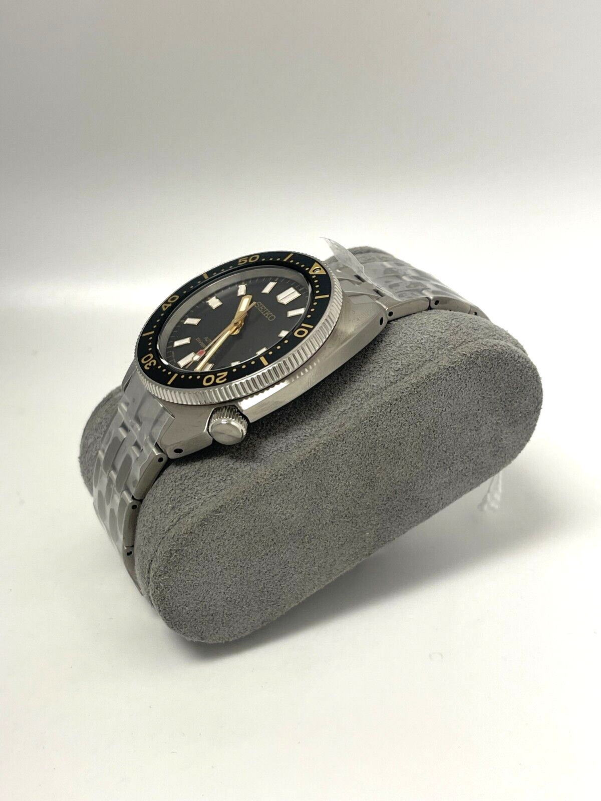 Pre-owned Seiko Luxe Prospex Black Dial Gold Accent Diver Watch Spb315 In Box With Tag