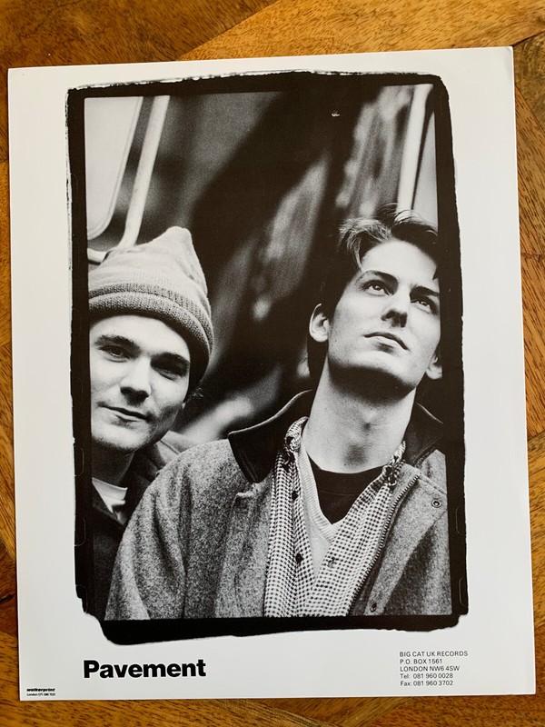 Pavement Original Press Photography (4) Nb Bw Vintage (Stephen Malkmus) Stockton