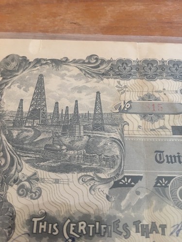 Lot Of 3 Western Oil Company Stock Certificates - 3 Different Companies