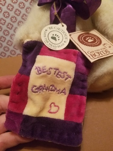 Boyds Bears 1988 - 2000 G.P. Hugabunch the Bestest Grandma Plush Doll 8
