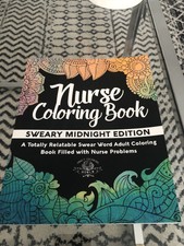 Nurse Coloring Book: Sweary Midnight Edition - A Totally ...