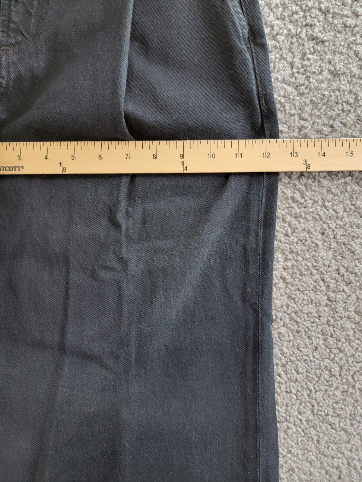 AGOLDE Ellis High Rise Wide Leg Jeans Women's 23 Crushed Button Zip Closure - Picture 6 of 18