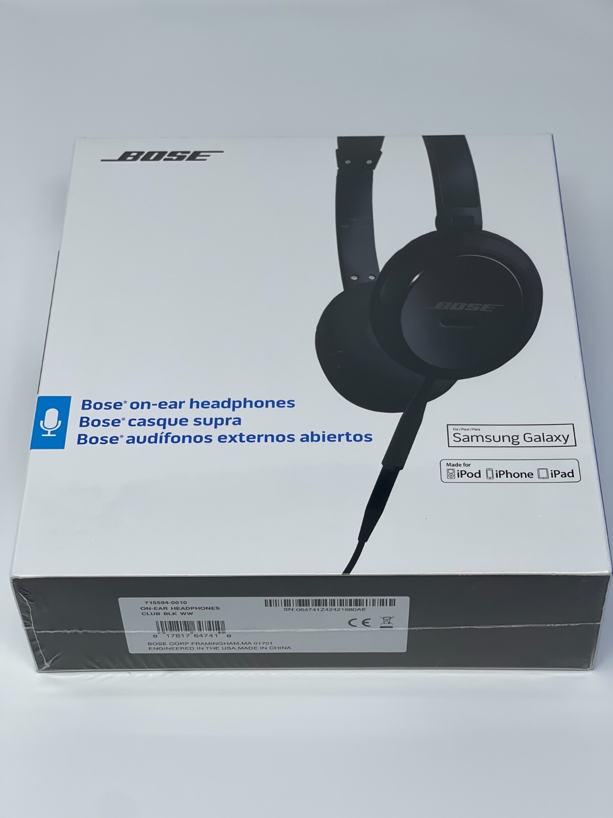 Bose On-Ear OE Wired Headphones 715594-0010 Headset Black