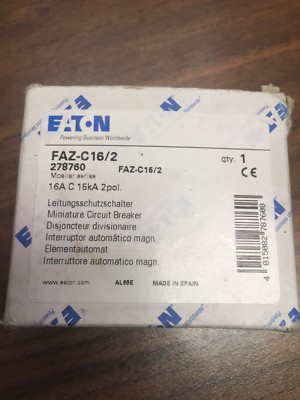 Eaton FAZ-C16/2 16A 2P Breaker