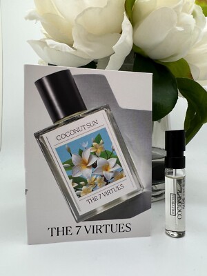The 7 Virtues COCONUT SUN Eau de Parfum Sample Spray 1.7mL / 0.06oz New