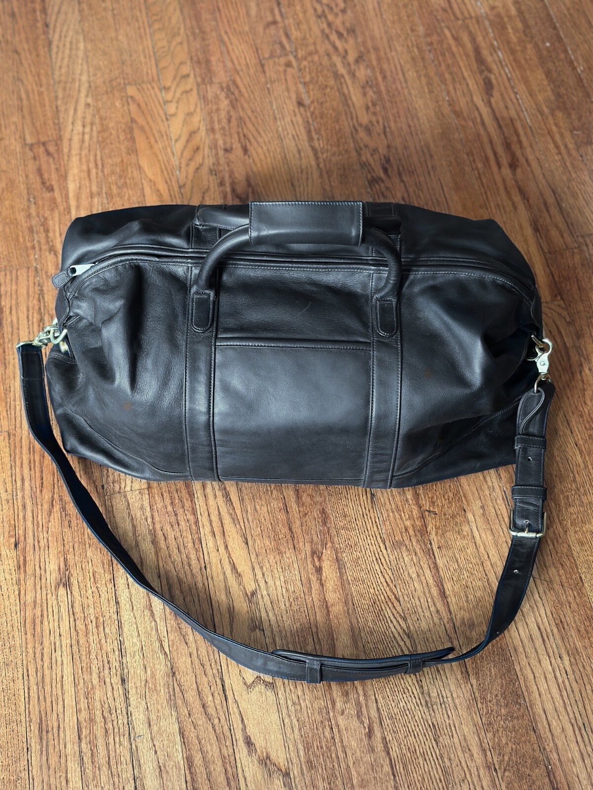 Coach X Lexus Vintage Leather Cabin Bag Medium Duffle Black