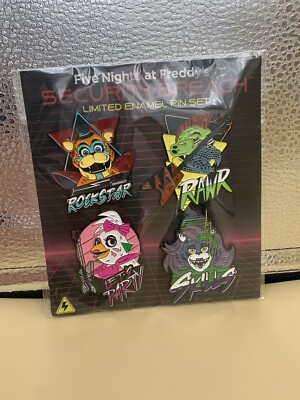 CreatorInk FNaF Security Breach Enamel Pin Set New Limited