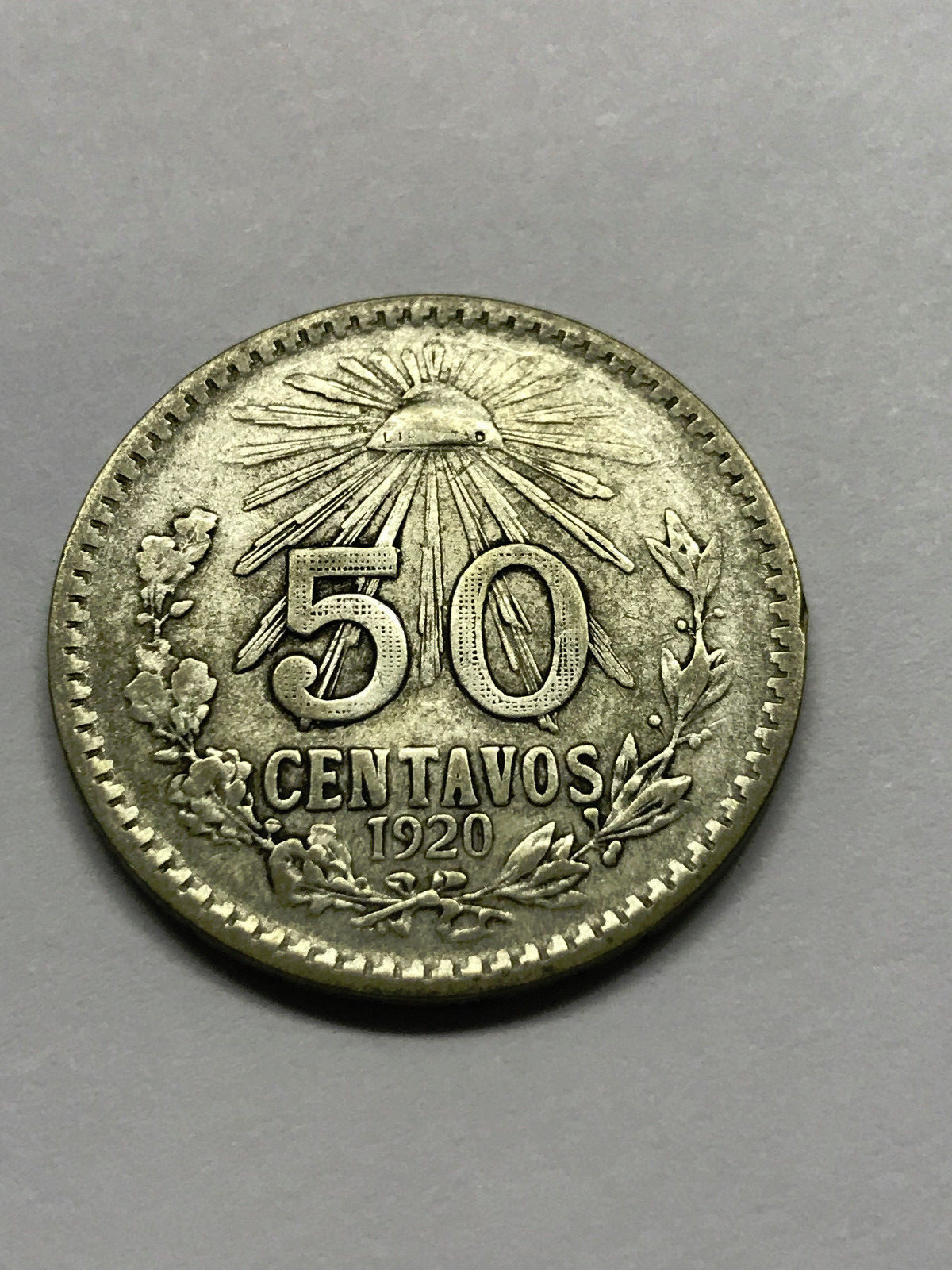 1920 メキシコ50センターボ 1920 Mexico 50 Centavos Silver Fine #13265 | eBay