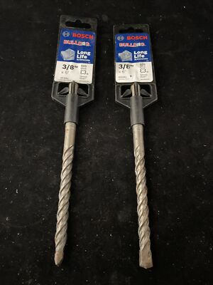 Lot of 2 Bosch HC2061 3/8 In. x 6 In. SDS-plus Bulldog Rotary Hammer Bits
