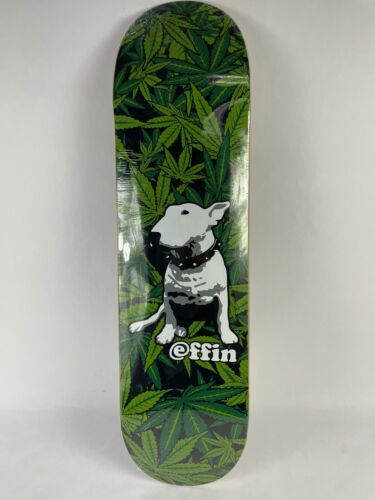 Bulldog Effin Pot leaf limited skateboard deck 8.5 RARE quality