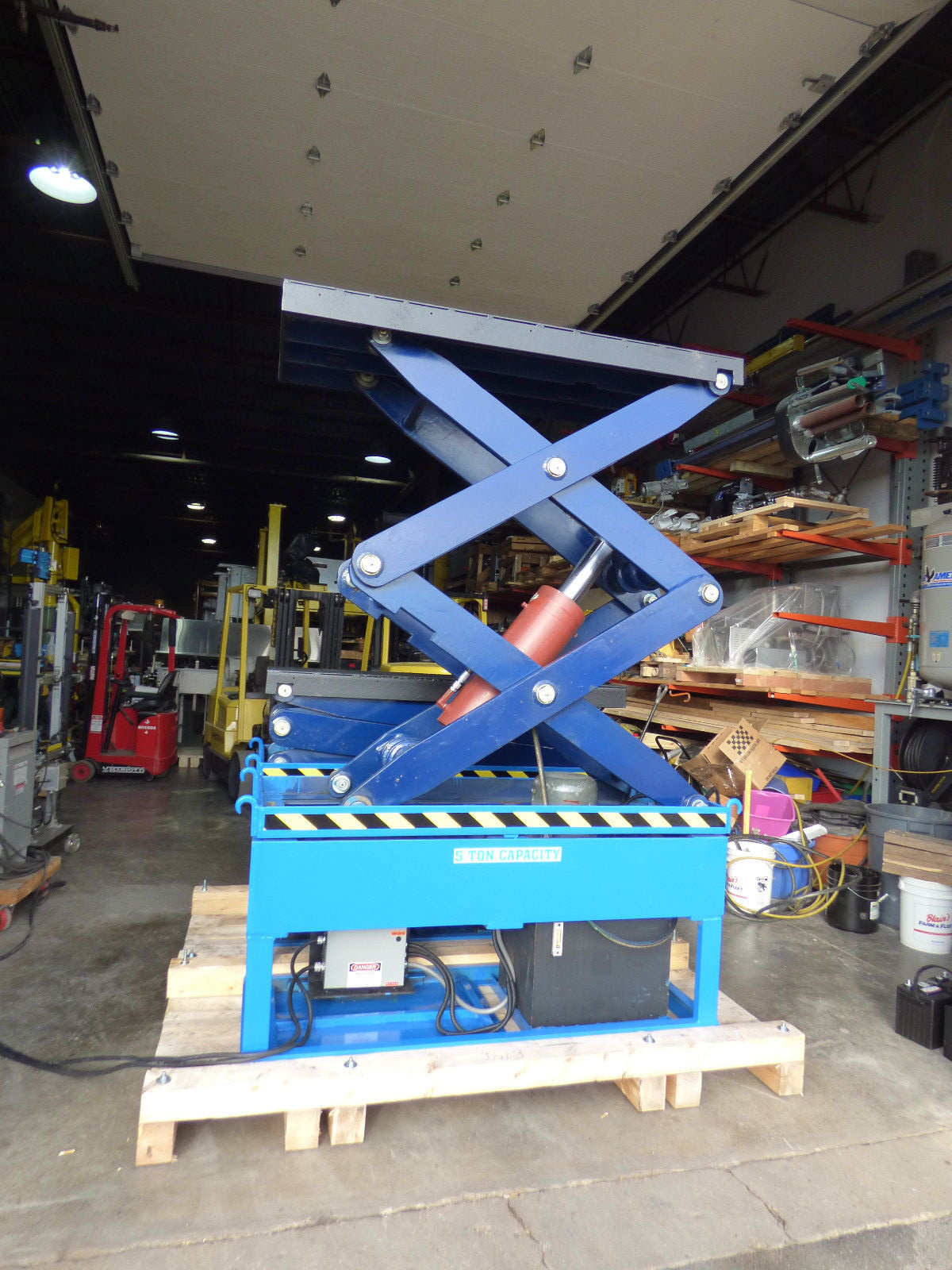 TWO 5 TON HYDRAULIC SCISSOR LIFTS  100