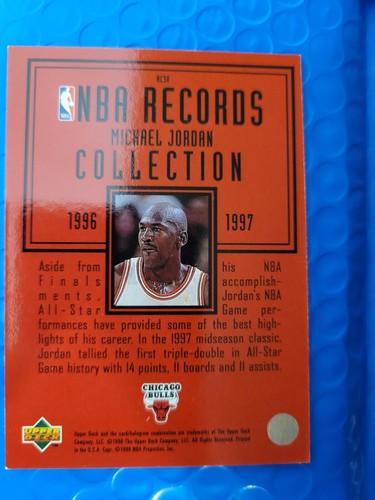 1997-98 Upper Deck 🐐 Michael Jordan 🐐 NBA Records Collection #RC30
