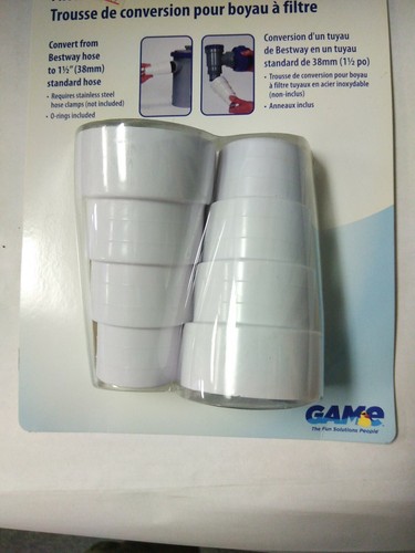 Game 4557 Filter Hose Conversion Kit, Convert Bestway to 1-1/2