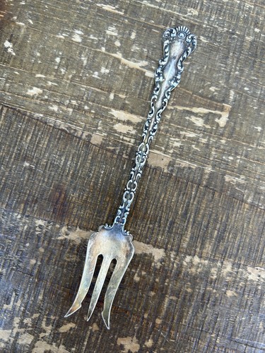 Antique Sterling Silver Pickle Fork by Mechanics Sterling Co / Watson St. Louis