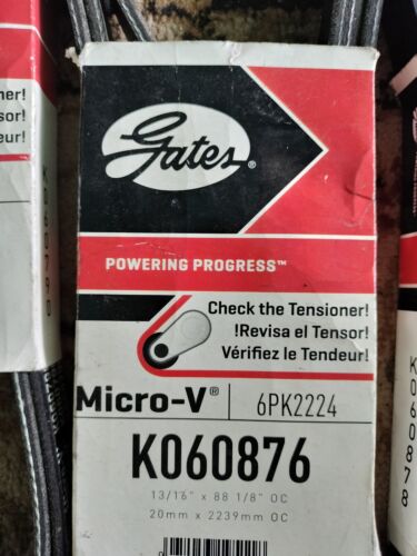Gates Serpentine Belt New Micro-V K060876 13/16 Gates Serpentine Belt New Micro-V K060876 13/16