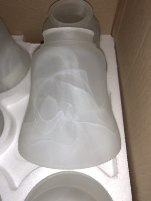 Replacement Ceiling Fan Bathroom Light Glass Shade Globe Alabaster Bell Frosted