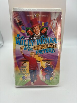 Willy Wonka and the Chocolate Factory (VHS, 2001 Clamshell) New Unopened