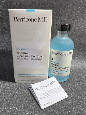 Perricone MD No: Rinse Micellar Cleansing Treatment 4 oz MSRP $45 New In Box