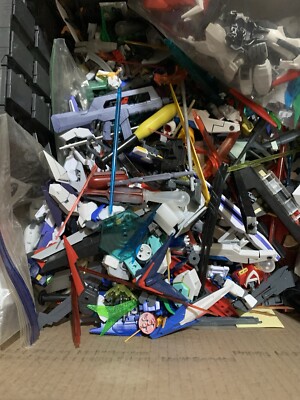 Box Of Bandai Gundam Model Kit Parts Lot Weapons Hands Etc MG HG