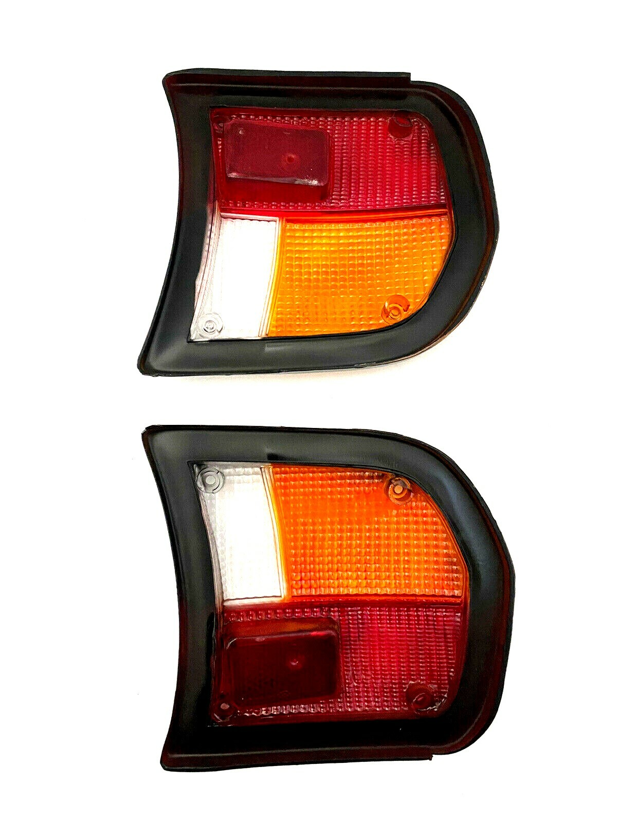 Peugeot 504 Tail Light Lens Set Left and Right Black Trim NEW !!  #501-502