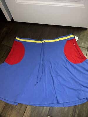 NWOT Stephen Burrows Target Jersey Pocket Colorblock Skirt 2X