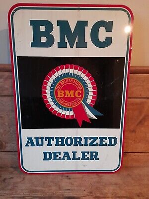 BMC Autherized dealer aluminium sign. Mini. BMC sign. Austin. Morris.