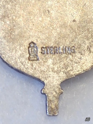 VINTAGE STERLING BRACELET CHARM OLYMPICS CHARM 1-1/4